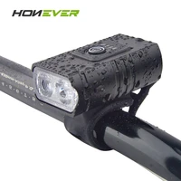 honever bicycle front light usb rechargeable waterproof mtb handlebar flashlight portable smart bike accessories