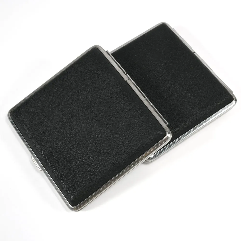 1 шт. кожаные сигареты с двойным открытием чехлы для сигарет на 20 палочек из