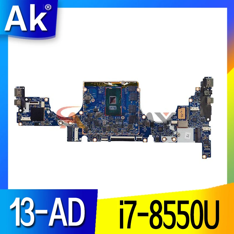 

Akemy For HP ENVY 13-AD Laptop Motherboard 937648-601 W/ i7-8550U CPU 6050A2923901 TPN-I128 Mainboard