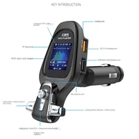 the new bt28 color qc3 0 quick charge multi function card car fm transmitter on board mp3 bluetooth player