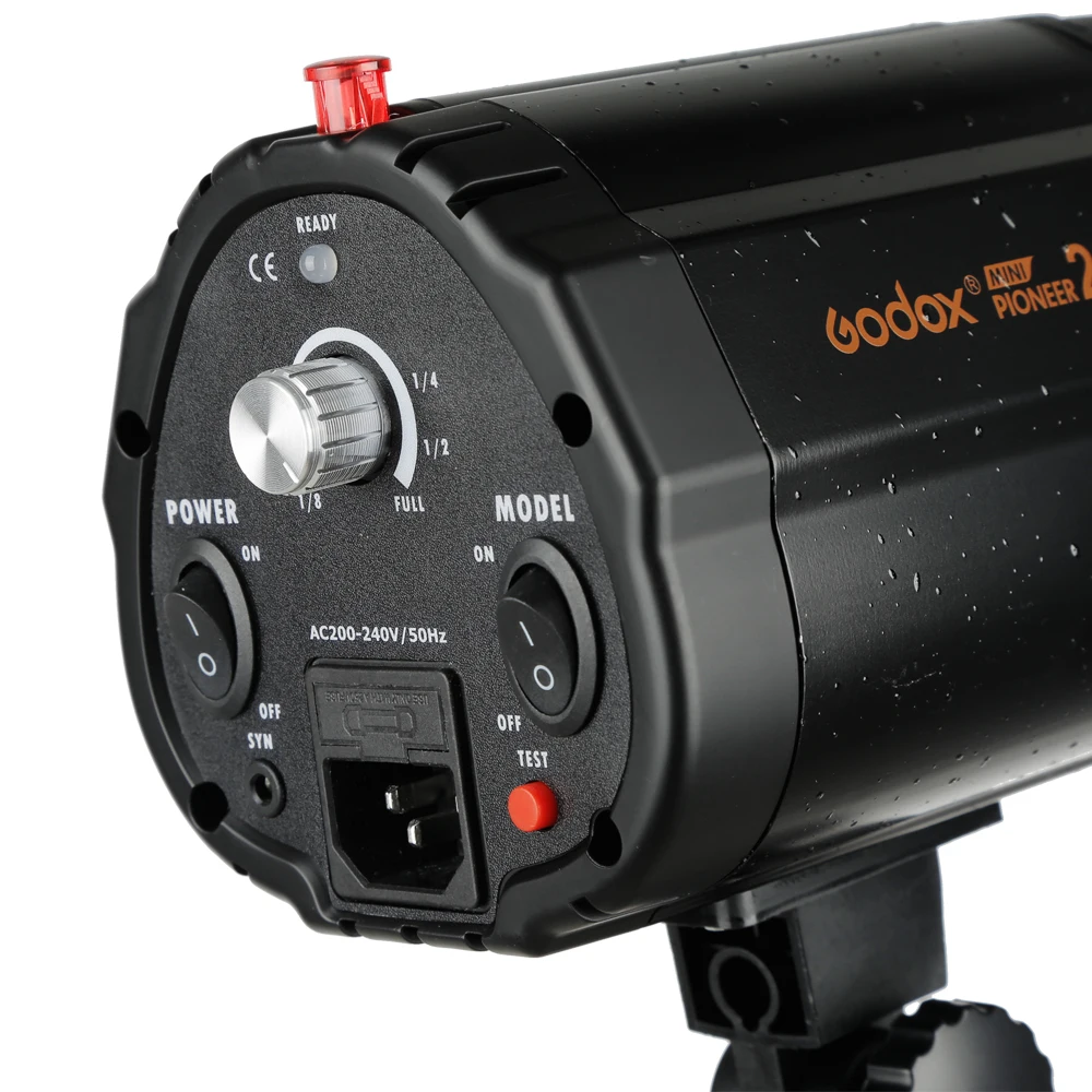 Godox 200 Вт мини портативный моно светильник фотостудия стробоскоп вспышка свет