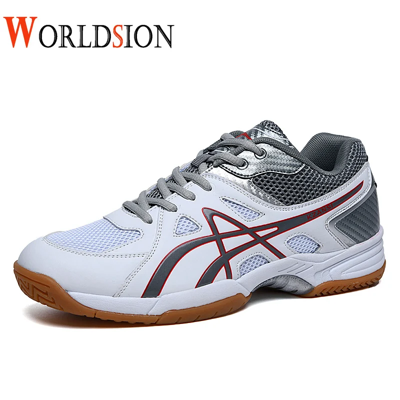 Профессиональные дышащие кроссовки для бадминтона и волейбола большого размера