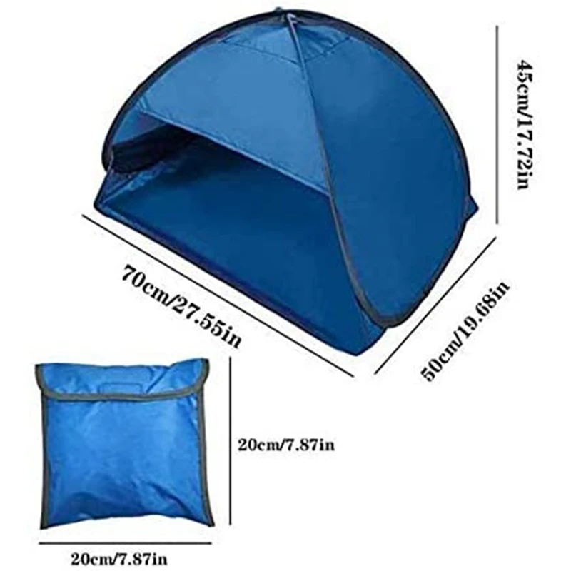 

Beach Sun Shelter,Easy -Up Instant Beach Tent Anti-UV Mini Automatic Shade Tent Canopy for Outdoor Picnic Camping