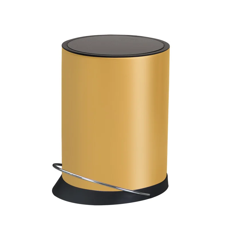 

Luxury Stainless Steel Trash Can Nordic Large Standing Trash Bin Bedroom Modern Poubelle De Cuisine Kitchen Storage BD50WB