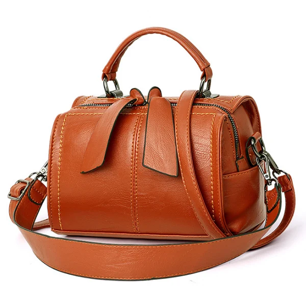 ALCEVR сумка Bolsa Feminina Фирменная Новинка модная женская сумка-тоут с подушкой сумка высокого качества PU Твердые сумки через плечо - Цвет: Brown