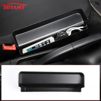 abs car console side seat gap storage box for cellphone key coins for mercedes smart fortwo 453 16 20 auto organizer accessories