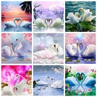 Лебедь полная фотография, лебедь, стены разразы, набор для алмазной мозаики, лебеди, алмазная живопись, животное