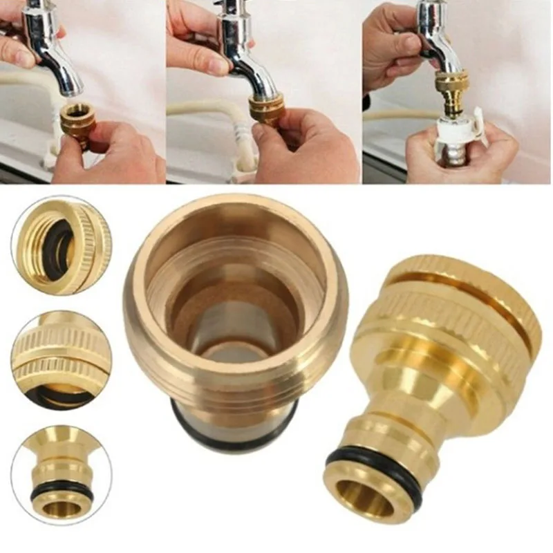 

All-copper Basin Connection Faucet Connection Car Wash Water Pipe Washing Machine Copper Conversion Kitchen Washroom Accessories