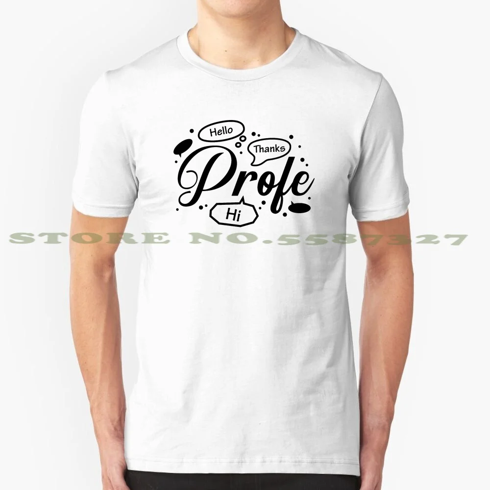 Профессиональная черно-белая футболка для преподавателей испанского