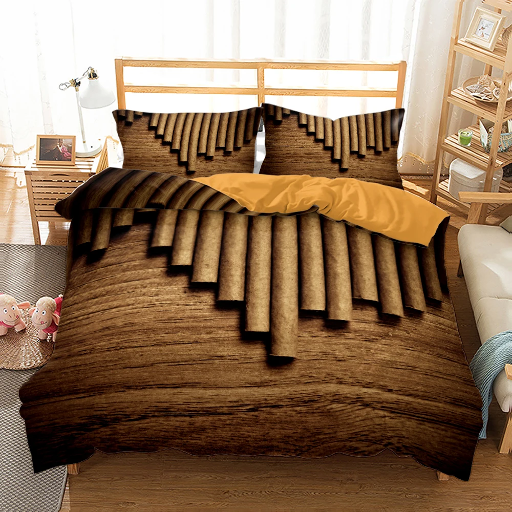 

3D Cigar Bedding Set Individualistic Quilt Cover Luxury Bed Bedroom For Adults Bed Duvet Cover 2/3pcs Bedclothes