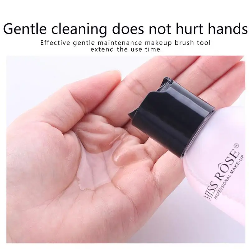 

180ml Miss Rose Puff Cleaning Solution Makeup Brush Remover Cleaner Professional Quickly Puff Cleaner Liquid Blush Tool Cle E0J5