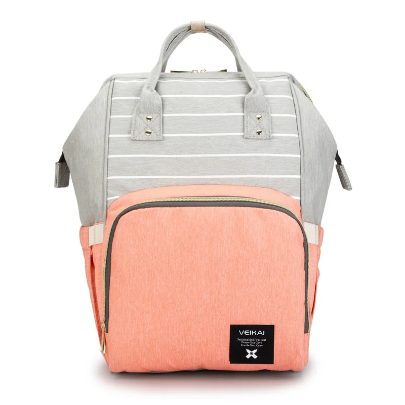 Stripe Pink Рюкзак Mochila Land, сумка для подгузников, водонепроницаемая сумка для мамы, Большая вместительная Детская сумка, органайзер для ухода за ребенком, сумка для подгузников - Цвет: Stripe Pink