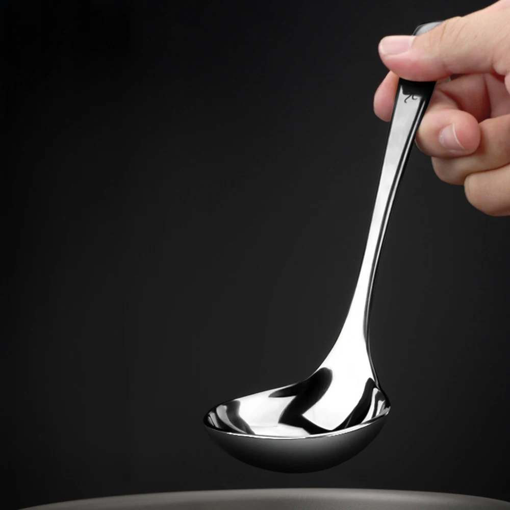 

2022 New Pure Titanium Soup Spoon Household Long Handle Soup Spoon Round Soup Spoon Fashion Spoon