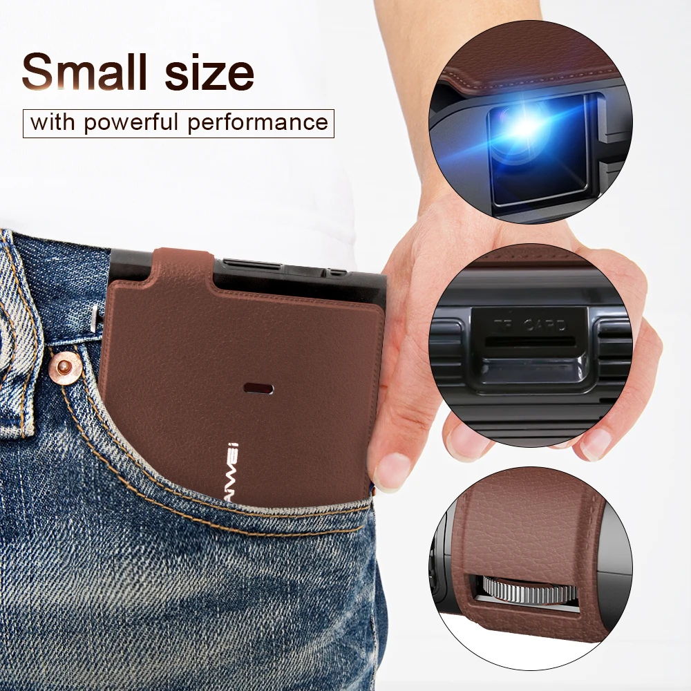 Portable Mini Projector Full Hd 720P DLP Wireless Airplay Video Led 8000:1 Contrast Ratio Freeshipping Home | Электроника