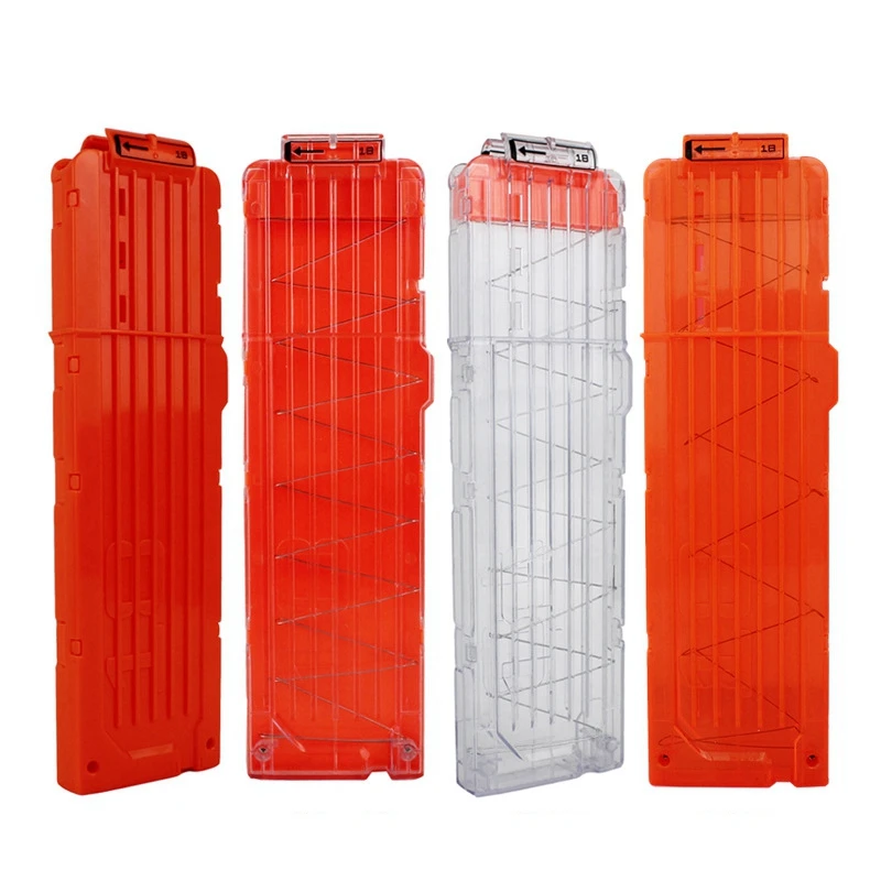 

18 Reload Clip Magazine Round Darts for Toy Gun Soft Bullet Clip Nerf Replacement Bullet Clip Kids Gift Accessories