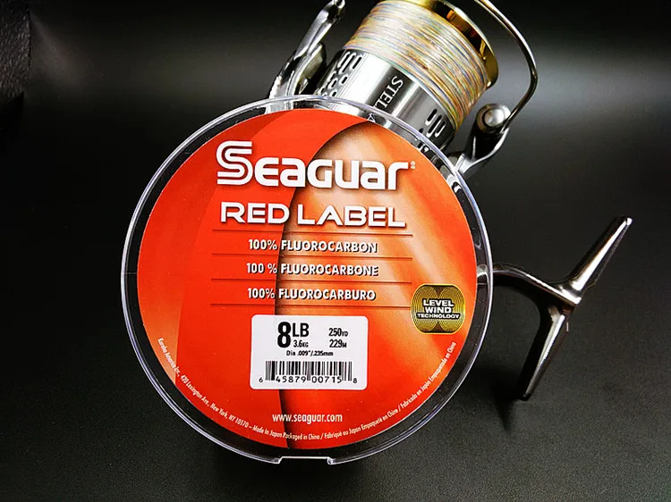 Оригинальная леска SEAGUAR RED LABEL 6LB-12LB Фторуглеродные Лески 229 м/183 м