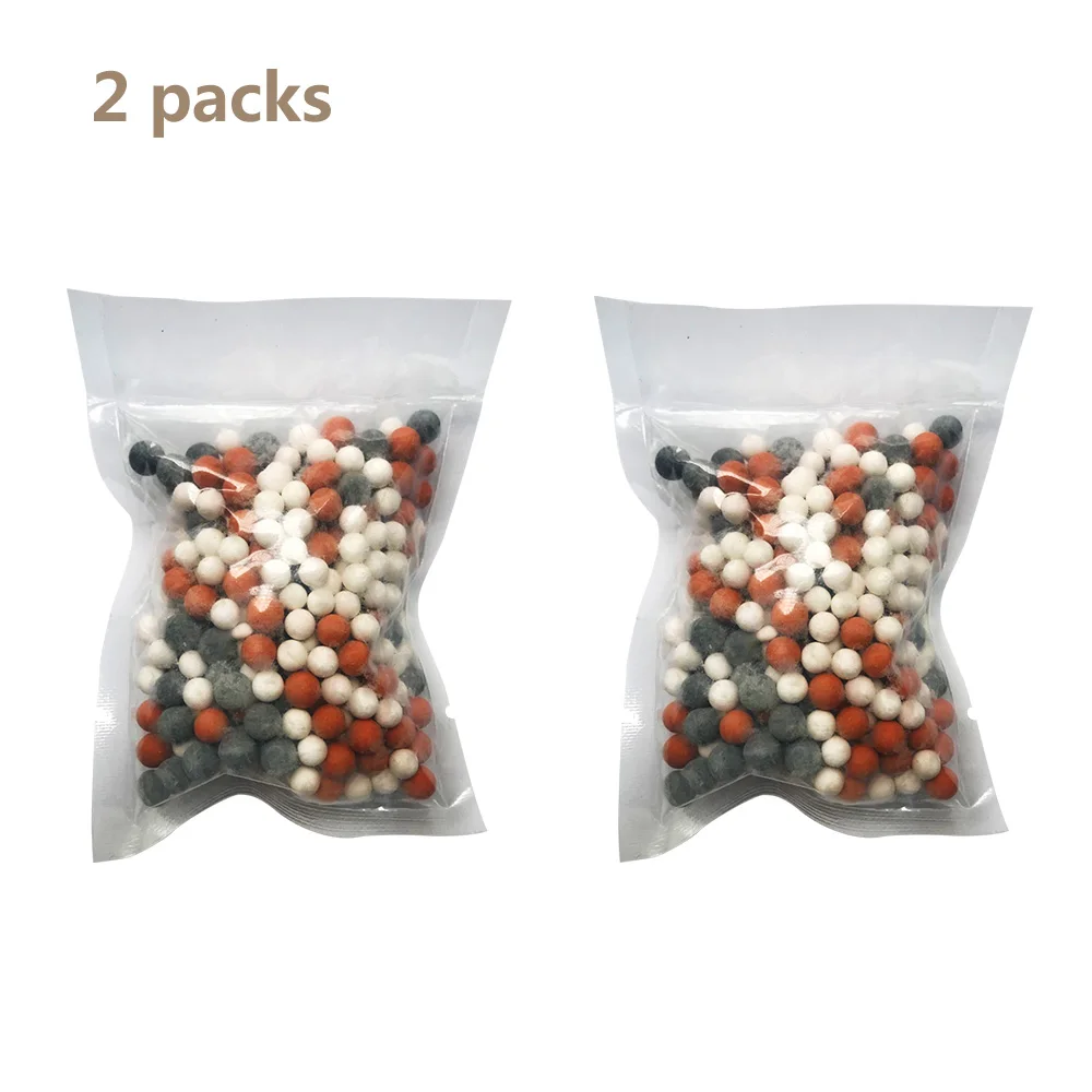 2pc filter balls Zhang Ji 3 режима регулируемый спа турмалиновый фильтр шары Водосберегающие насадки для душа кнопка переключения высокого давления spry насадка для душа - Цвет: 2pc filter balls