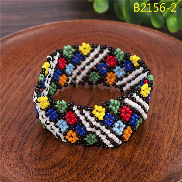 DB448 Уникальный Boho женский Печатный узор эластичный браслет из бусин тотем узор ручной работы эластичный браслет ювелирные изделия - Окраска металла: DB448