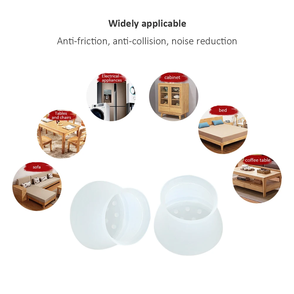 4 шт. колпачки для ног домашнего стула мебельные Чехлы стола носки резиновые