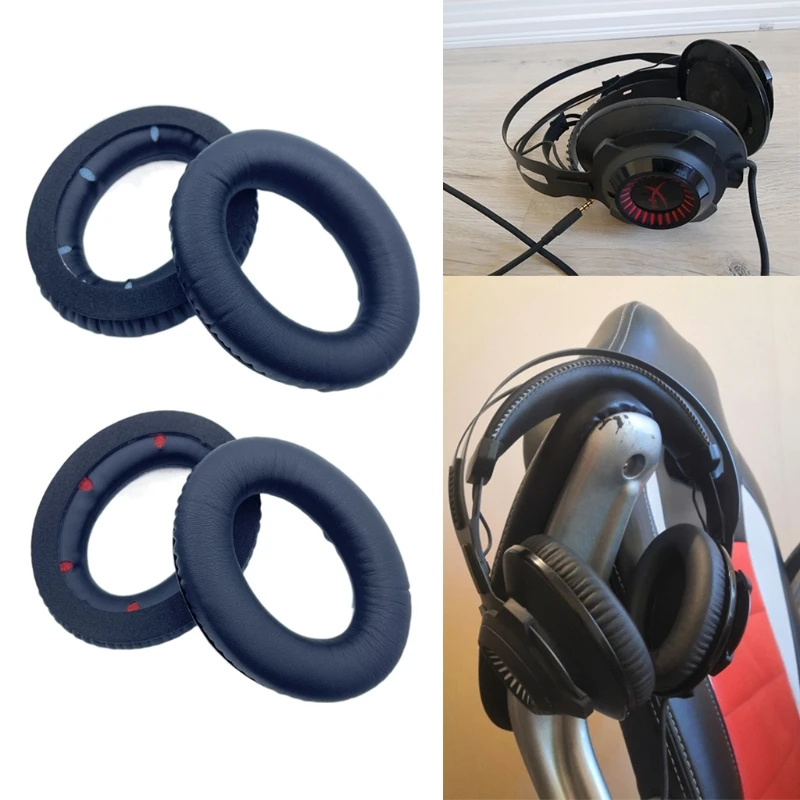 

Ear Cushion Compatible with Hyper X Cloud Revolver S Headset Replacement Earpads Earmuff Cover Cups Sleeve