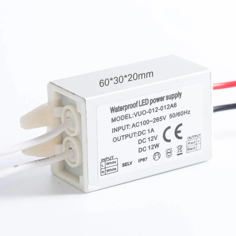Мини 12 Вт DC12V 24V IP67 светодиодный уличный трансформатор светильник CE по