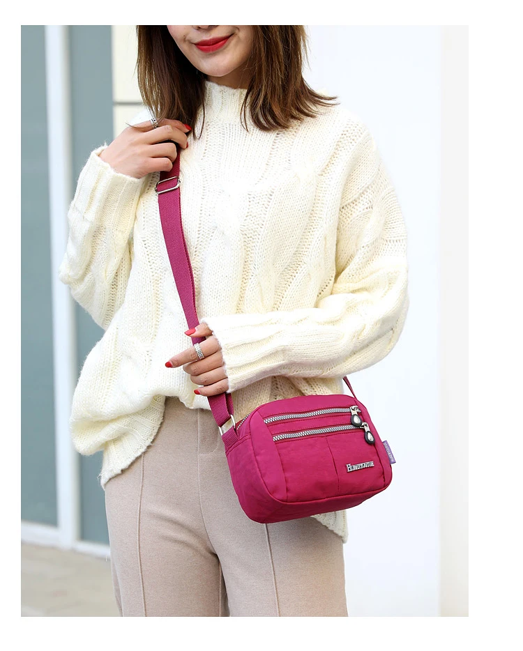JINQIAOER модная сумка-мессенджер легкая водонепроницаемая нейлоновая женская сумка