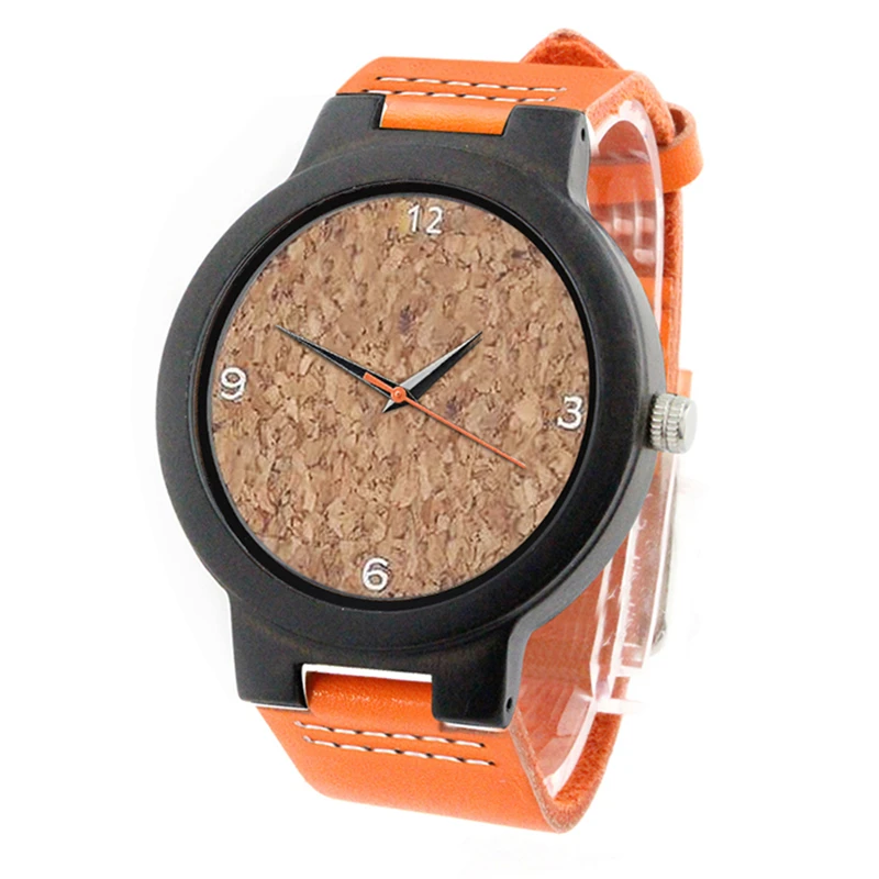 Дропшиппинг настраиваемые женские часы с гравировкой из пробкового циферблата