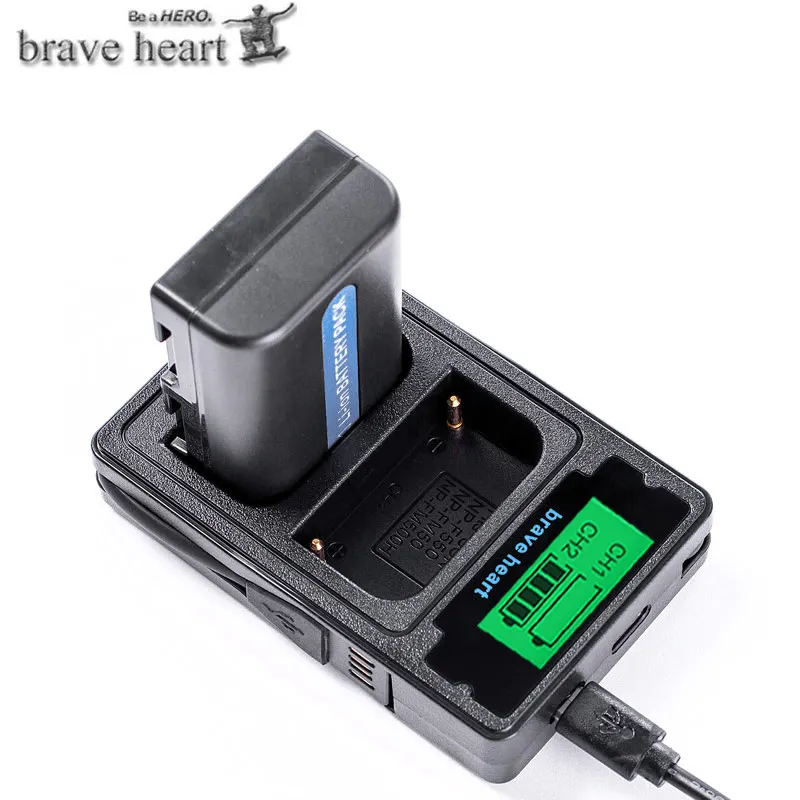 NP-FM50 NP FM50 FM55H батарейный блок + зарядное устройство с двумя USB-портами для Sony |