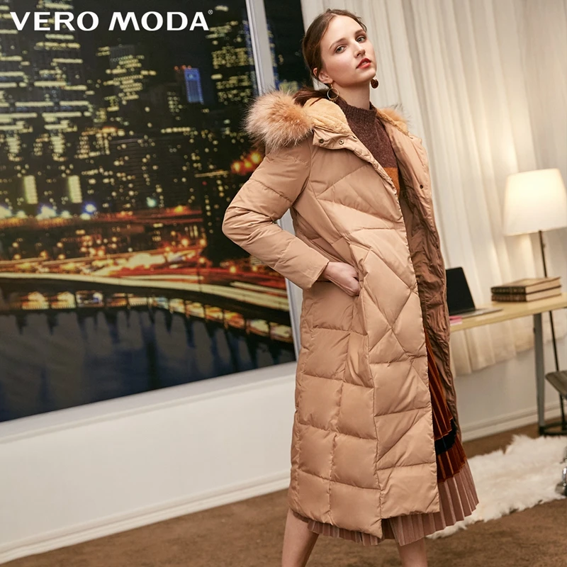 Vero Moda женский Цвет Соответствующие косы волос воротник с капюшоном длинный пуховик | 318312506