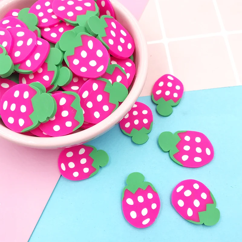 50 шт./лот большие фруктовые ломтики набор пластилина слайм товары полимерная