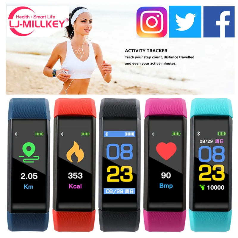 Умные часы с пульсометром и тонометром цветной дисплей вибрирующий будильник