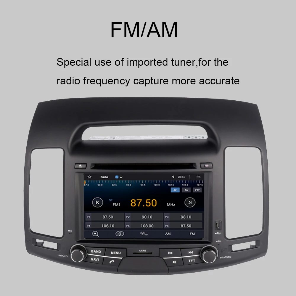 Автомобильный GPS-навигатор на Android 10 0 для Hyundai Elantra 2007-2011 радио мультимедиа DVD-плеер
