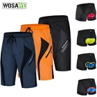 Мужские велосипедные шорты WOSAWE с подкладкой, свободные велосипедные шорты, уличные спортивные велосипедные шорты, водонепроницаемые горные шорты