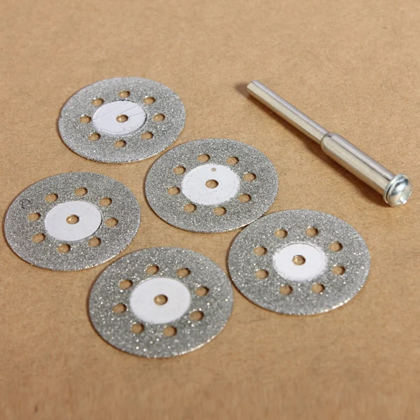 Combiubiu 6pcs 22mm Dremel Accessories Diamond Grinding Wheel Saw Circular Cutting Disc Rotary Tool for Stone | Инструменты
