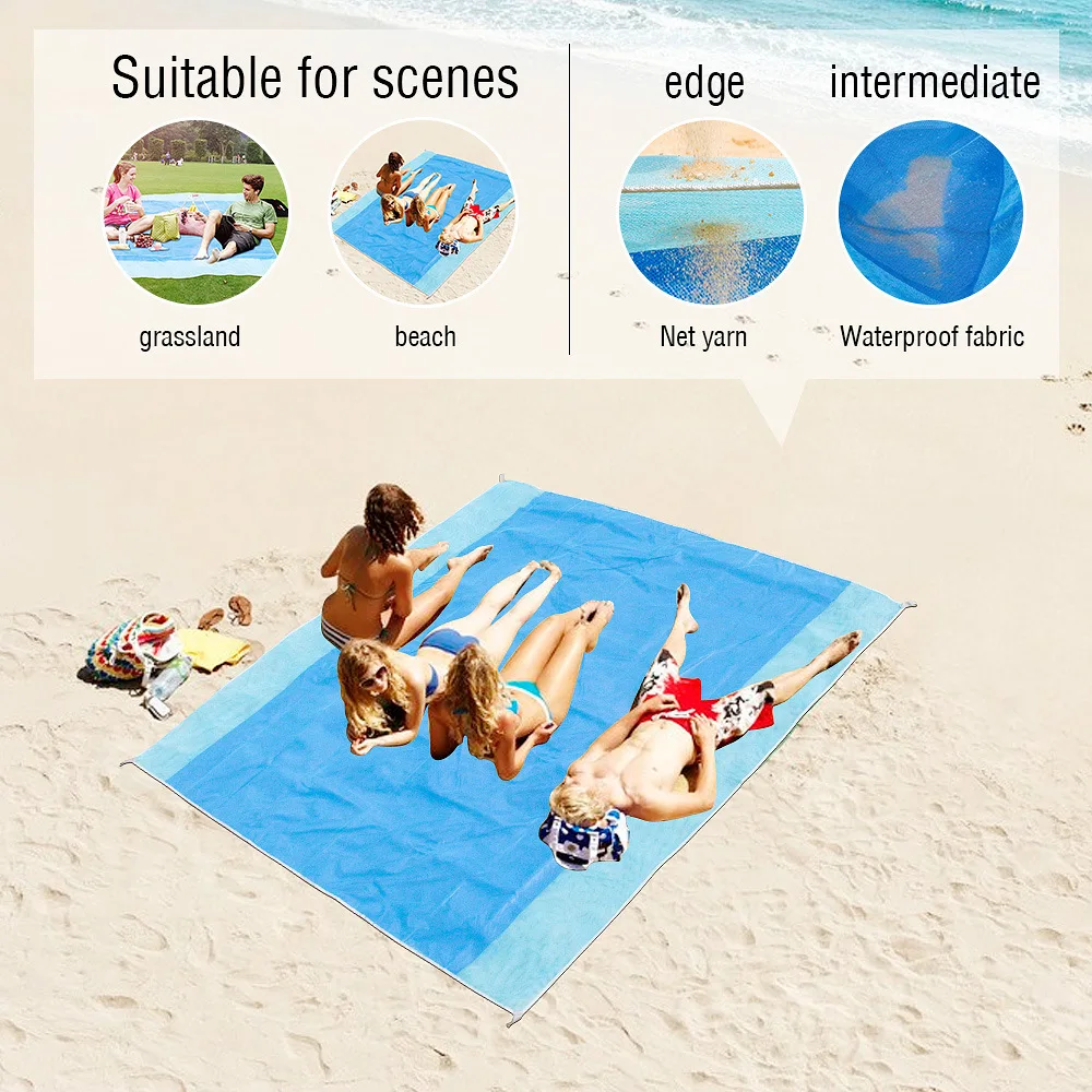 

Beach Mat Magic Sand Beach Towels Blanket Portable Anti Sand Towel Beach Towel Travel Summer Mat