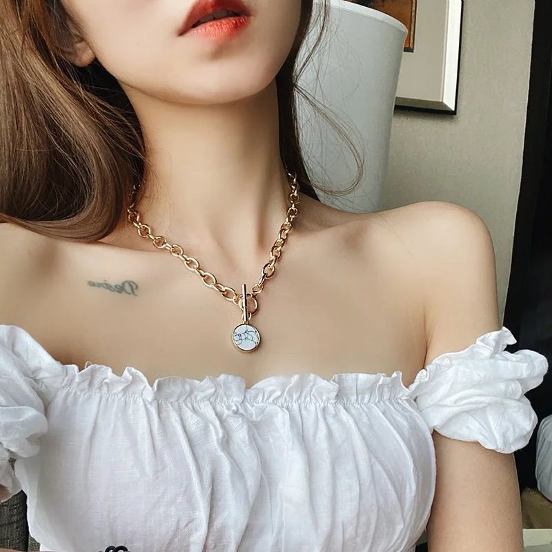 

Fritillary Necklace Punk Chokers for Women New Necklace 2021 Luxury Rock Chains