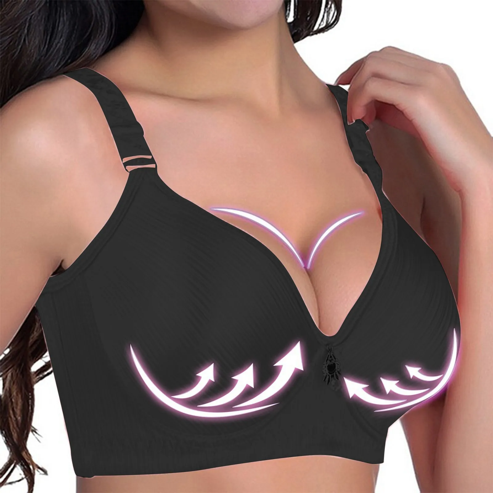 

Seamless Sexy Bras For Women Fashion Push Up Bra Solid Colour Wire Free Lingerie 3/4 Cup Bralette Cotton Underwear Brassiere