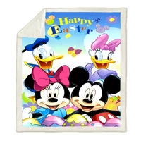 cartoon mickey blanket fashion large super soft throw wool cashmere blanket for adults blanket kids gift