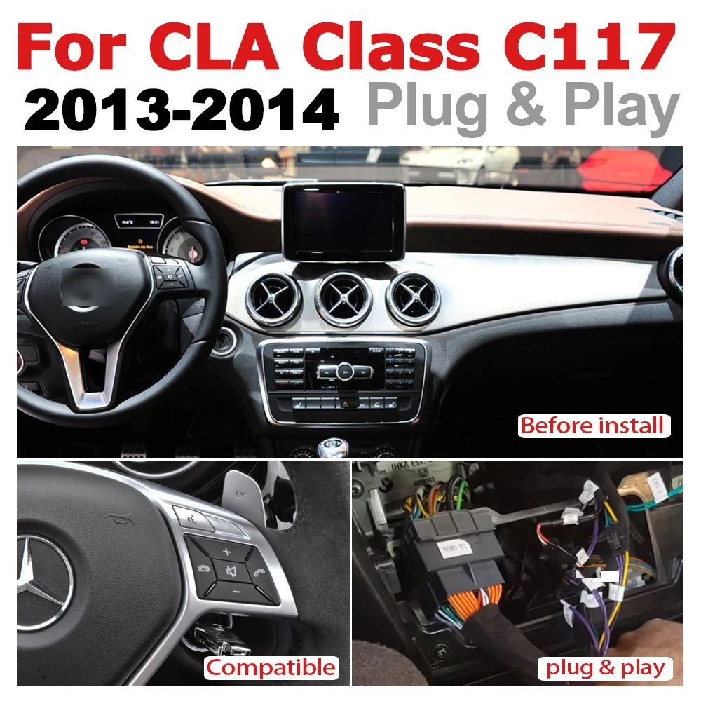 Для Mercedes Benz CLA Class C117 2013 2014 NTG Android 7 0 автомобильный мультимедийный плеер WiFi GPS Navi