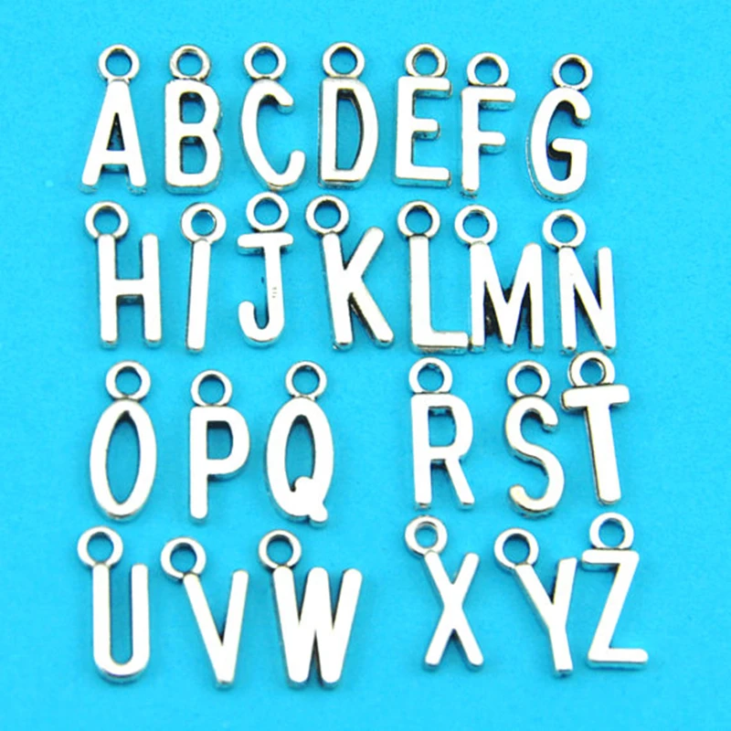 

Optional 26 English Letters Big Leaf Alloy Keychain Fashion Creative Keychain Men and Women's Bags and Accessories
