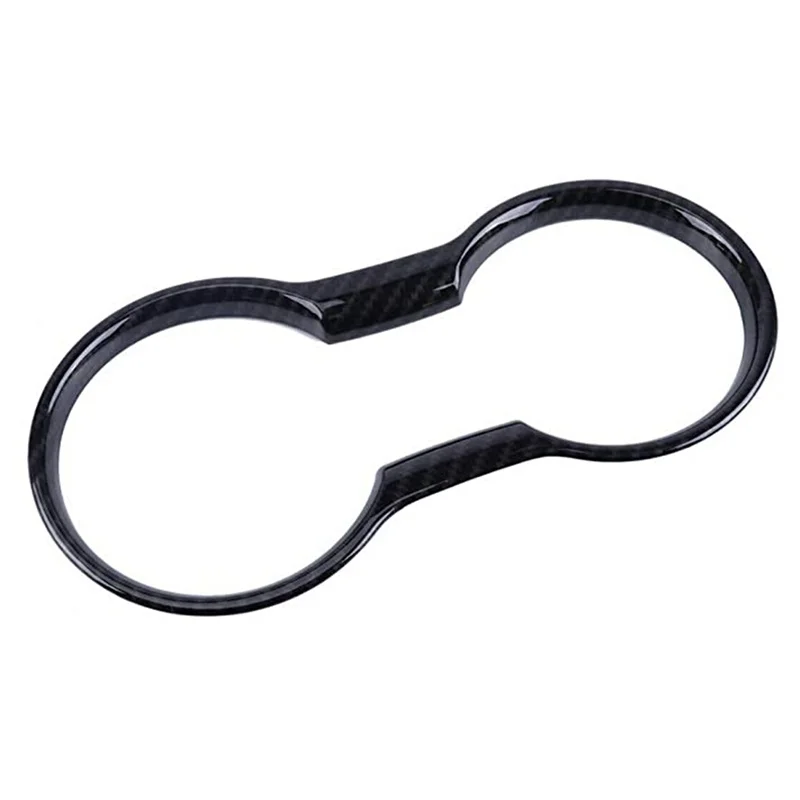 

Car Interior Water Cup Holder Panel Cover Decorative Frame Trim Molding for Ford Mustang 2015 2019