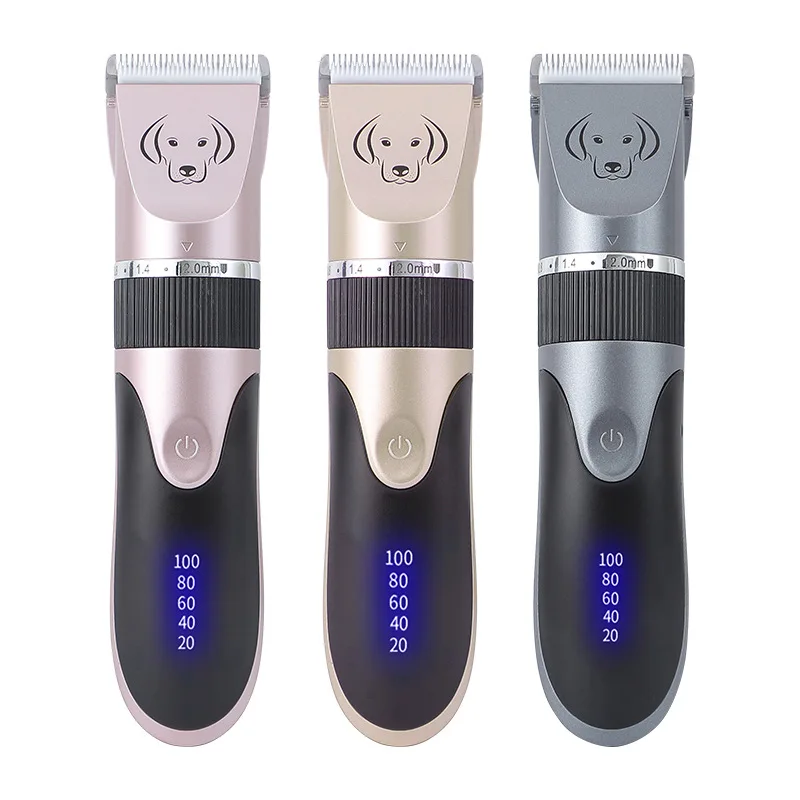 

Electric Pet Hair Trimmer Shaver Rechargeable Pet Dog Cat Low-Noise Hair Clipper Grooming Shaver Cut Machine Set Pet Clipper