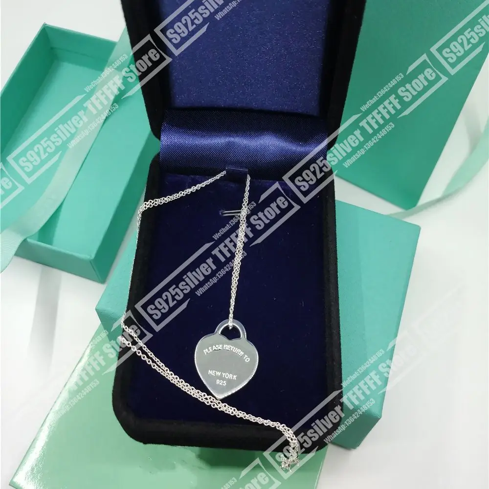 

T/S925 / simple fashion hanging heart necklace / 1-1 / men and women
