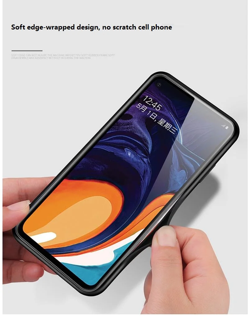 Мраморный градиентный стеклянный зеркальный чехол для samsung A40 A50 A60 A70 M40 защитное закаленное стекло+ ТПУ