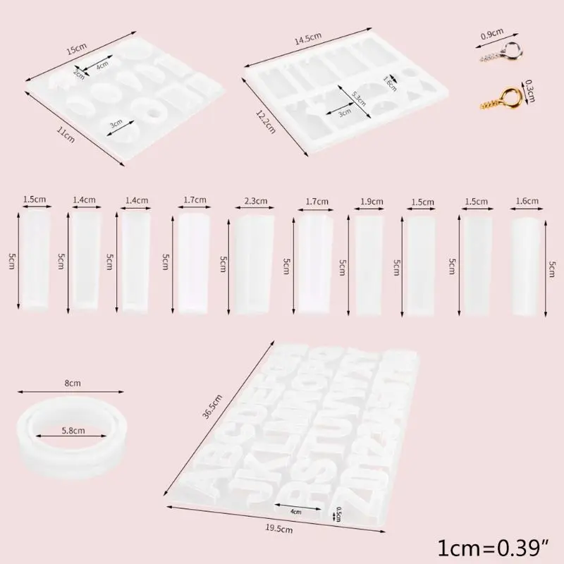 

1Set Silicone Crystal Epoxy Bracelet Hanging Ornaments Mold Pendant Casting Mould Handmade DIY Craft Jewelry Making Tool