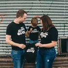 Семейный комплект из 4 футболок с координационными размерами, подходящие футболки для семьи из 4 предметов, новый детский объявление о выпуске 2-го ребенка, старший брат