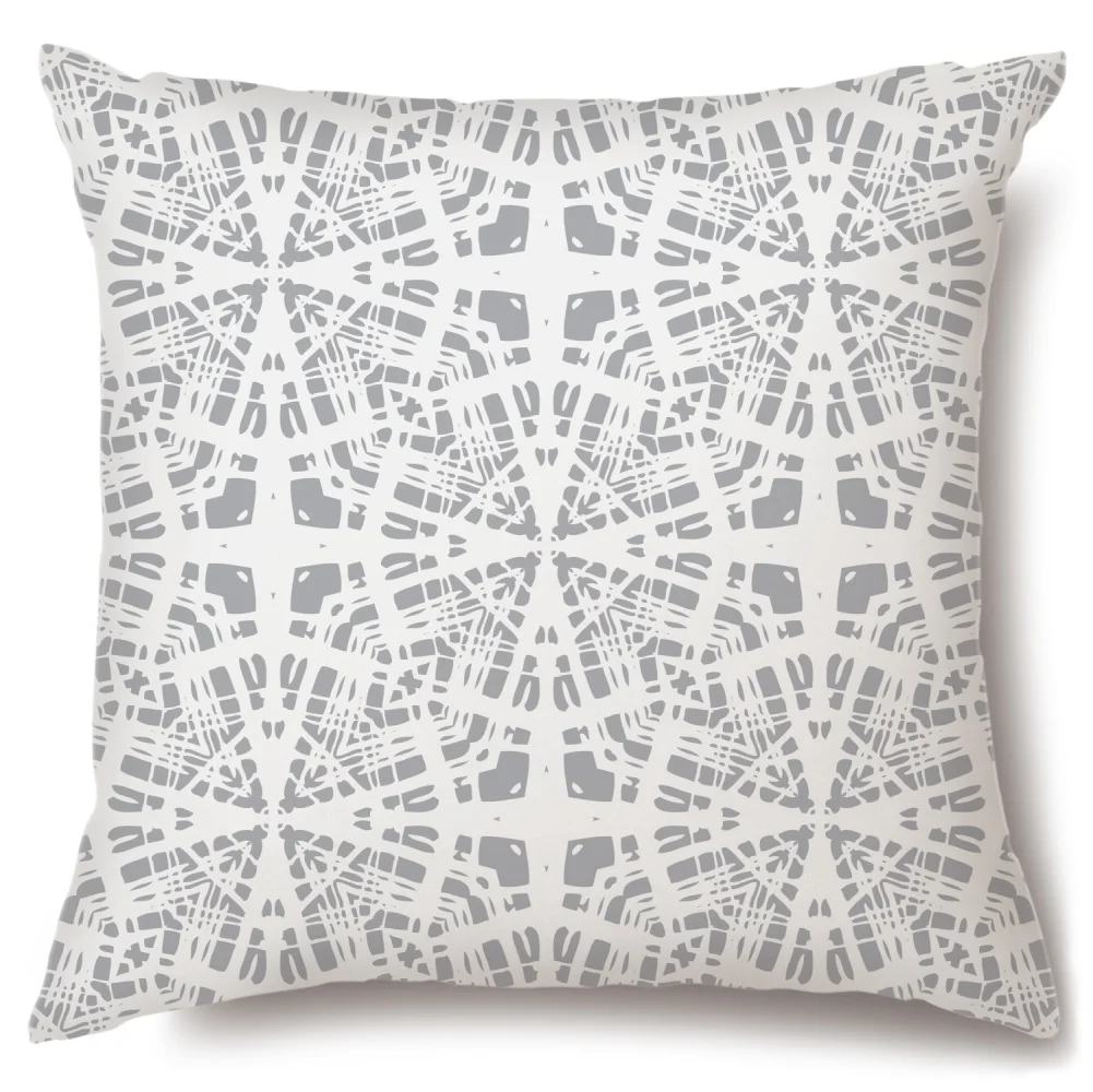 

Artinlive New Gray Cotton Linen Office Simple Pillowcases Hemp Pillowcase Plain Car Sofa Cushion Cover Fashion Decorate