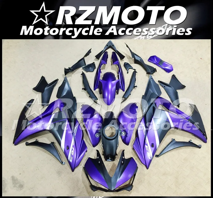 

New ABS Motorcycle Complete Fairings kit Fit for YAMAHA YZF R3 R25 2015 2016 2017 15 16 17 Bodywork set Custom Free Purple matte