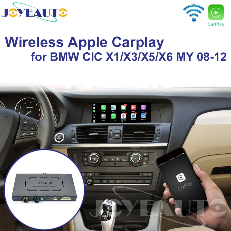 Joyeauto WIFI беспроводной Apple Carplay Car Play для BMW CIC X1 X3 X5 X6 E70 E71 E84 F25 Android зеркальная