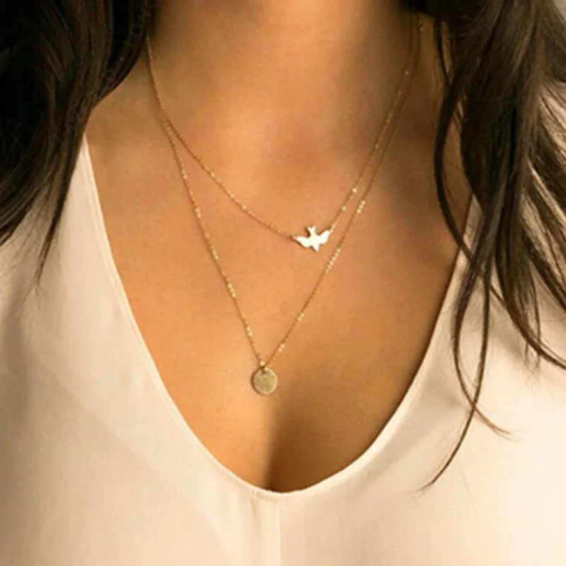 

Новые Модные Простые универсальные летние женские ожерелья, женские очаровательные ожерелья с подвеской, аксессуары